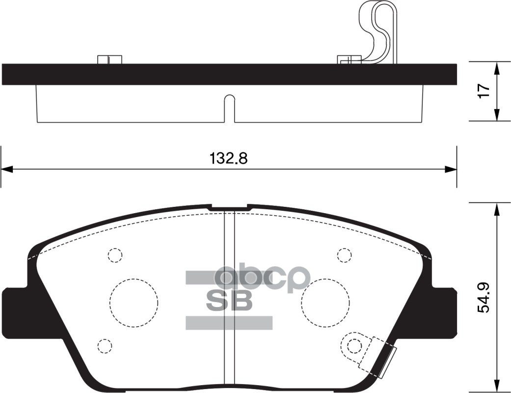 Колодки передние SANGSIN BRAKE SP1397
